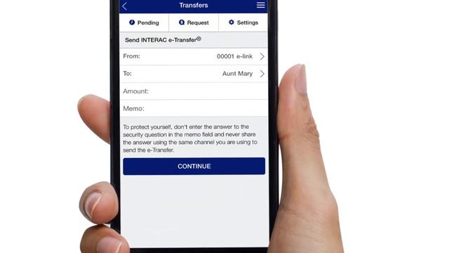 ECU Credit Union Mobile App - How To Send An Interac E-Transfer®