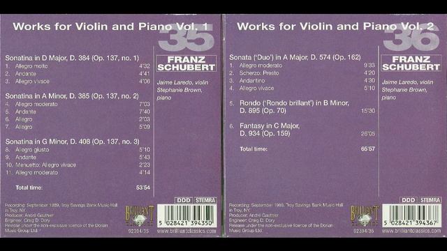 Schubert - Masterworks Disc 35-36 смотреть онлайн