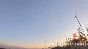 Подрыв на мине укронациста из  объединенной штурмовой бригады "Лють" зима 2023