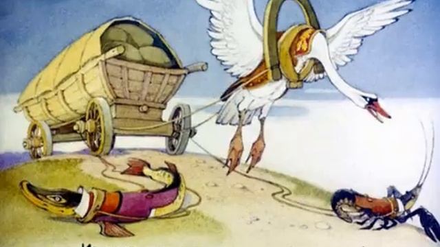 Лебедь, рак и щука.avi смотреть онлайн