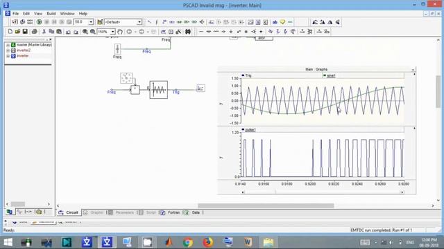 09. PSCAD tutorial | Sinusoidal pulse width modulated (SPWM) inverter model in PSCAD смотреть онлайн