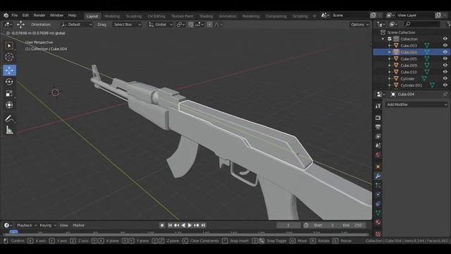 [FREE] AK-47 3D model (Made by OutDeg) смотреть онлайн
