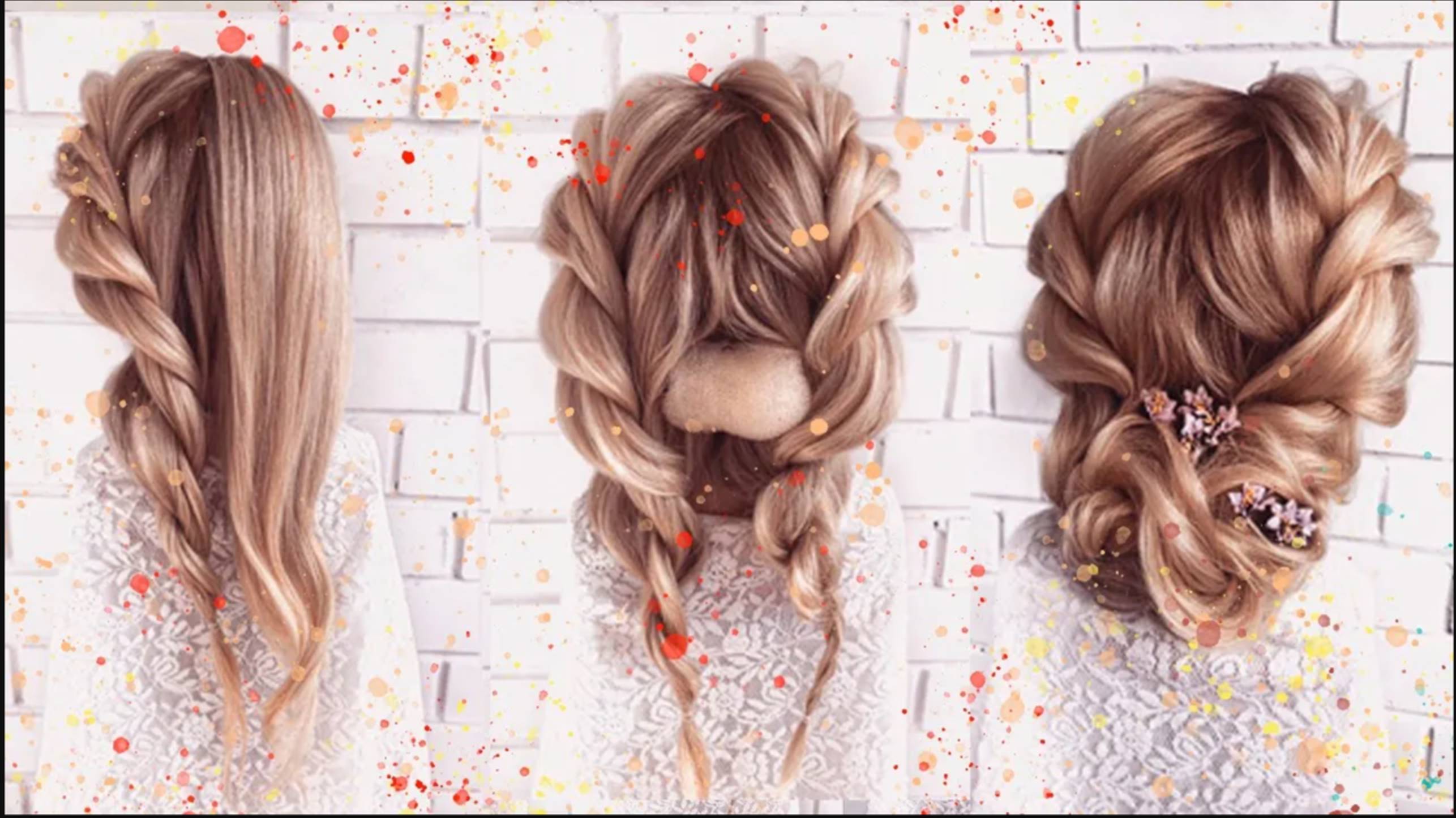 Как Сделать Низкий Пучок на Двух Прядях | Пошаговый Урок смотреть онлайн