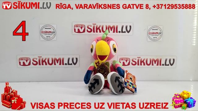 MĪKSTĀ ROTAĻLIETA - PAPAGAILIS KEŠA NO MULTENES / МЯГКАЯ ИГРУШКА - ПОПУГАЙ КЕША ИЗ МУЛЬТИКА