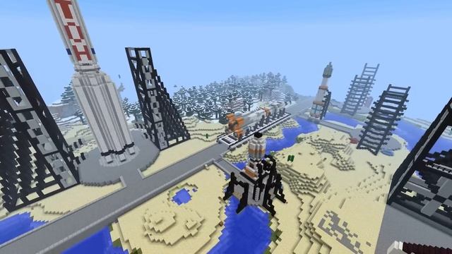 Minecraft: космодром "Восточный" смотреть онлайн