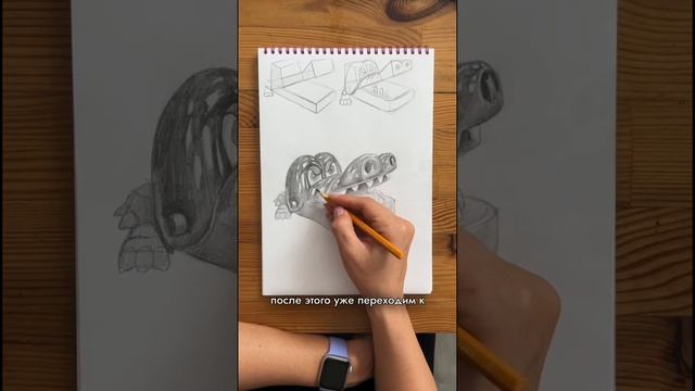 Рисуем игрушку «Зубастый крокодил» простым карандашом смотреть онлайн