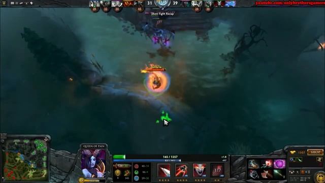 Dota 2 AdmiralBulldog 6800 MMR Plays Queen Of Pain Ranked Match Gameplay! смотреть онлайн