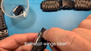 How to install a survival watch band on Casio G-SHOCK GD-350-8