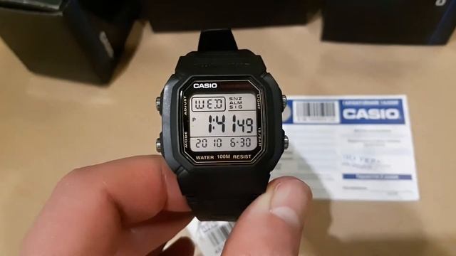 Видеобзор мужских часов CASIO W-800HG-9AVEF