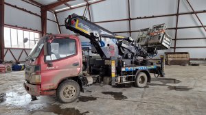 Обзор по монтажу Корейской вышка Хансин 2570 на автомобиль Фотон 1051.