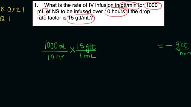 IV Calculation: gtt/min смотреть онлайн