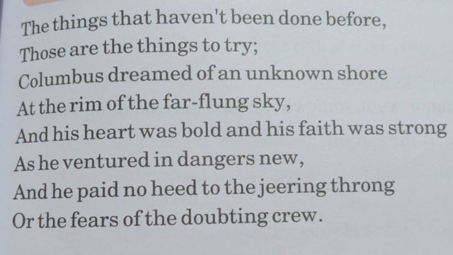 #poem The things that haven't been done before (class vii) смотреть онлайн