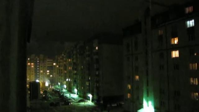 Новогодняя феерия - вид из окна смотреть онлайн