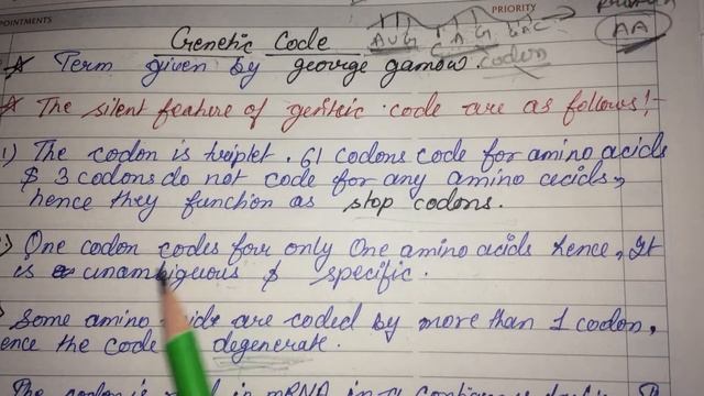 Genetic code, biology notes, class 12 ncert chapter 5 molecular basis of inheritance смотреть онлайн