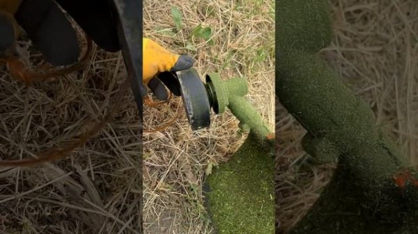 Косилка ZERTEN 3.8 л. с. Установка лески.