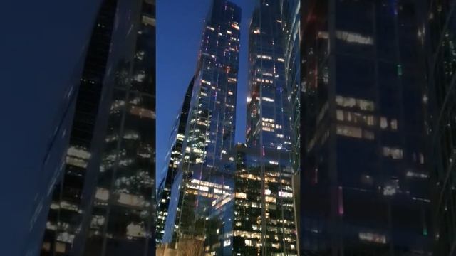 Москва-Сити,вечер. смотреть онлайн