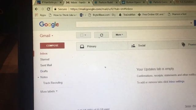 Photon Email with a push of a button смотреть онлайн