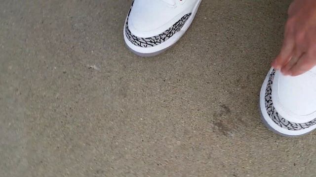 NIKE AIR JORDAN 3 RETRO WHITE CEMENT 88s on FEET REVIEW смотреть онлайн