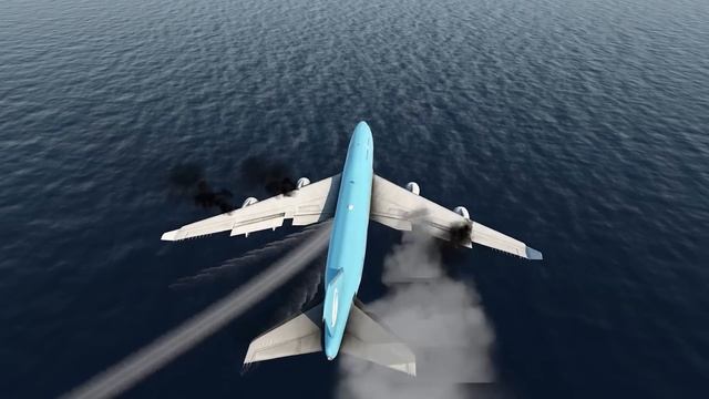 BOEING 747 FAILED TO EMERGENCY LANDING ON AIRCRAFT CARRIER | X-PLANE 11