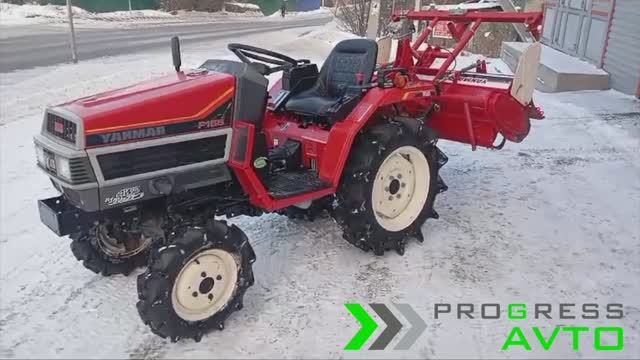 Yanmar F155 - Японский минитрактор можностью 15 л.с. с почвофрезой смотреть онлайн