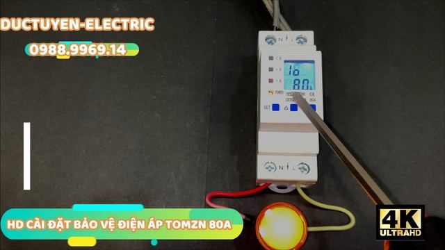 Hướng dẫn cài đặt bảo vệ điện áp TOMZN 80A смотреть онлайн