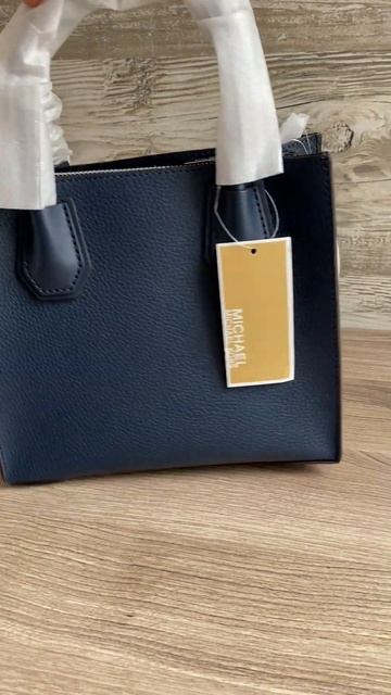 Обзор 35F3SM9M2L Сумка женская Michael Kors Mercer Medium Pebbled Leather Crossbody Bag Распаковка смотреть онлайн