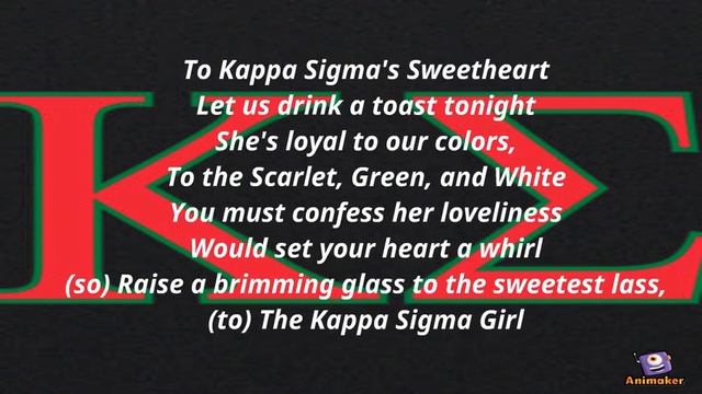Kappa Sigma Sweetheart Song смотреть онлайн