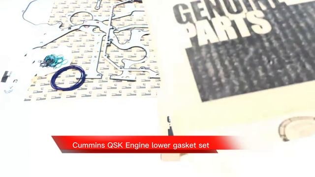 Genuine Cummins QSK60 Engine lower gasket set 4089874 4089805 смотреть онлайн