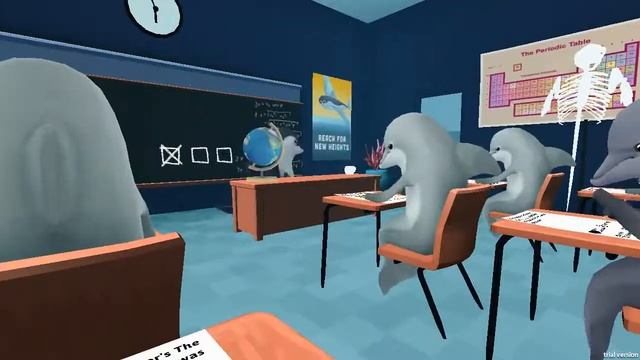 Симулятор списывания!Школа-дельфинарий!Мега игра #4! смотреть онлайн