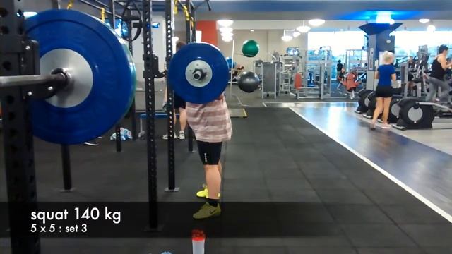 07.09.2014 : squat 140 kg : 5 x 5 смотреть онлайн
