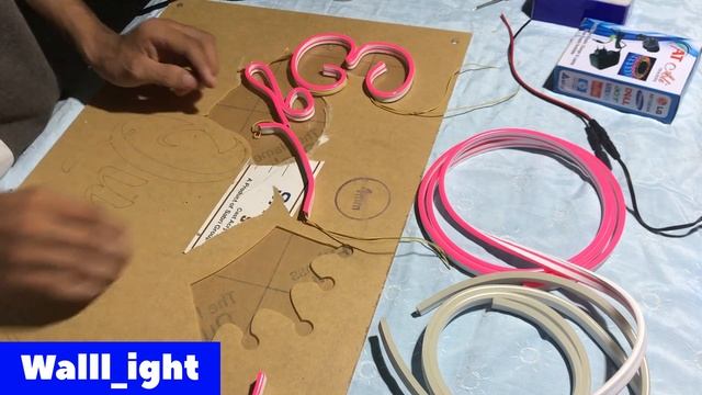 How to make neon lights easy idea at home |very simple #neonlights #viral #trending смотреть онлайн