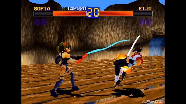 Toshinden S (1995) Sofia RETSUDEN MODE Playthrough (SEGA Saturn) iPlaySEGA смотреть онлайн