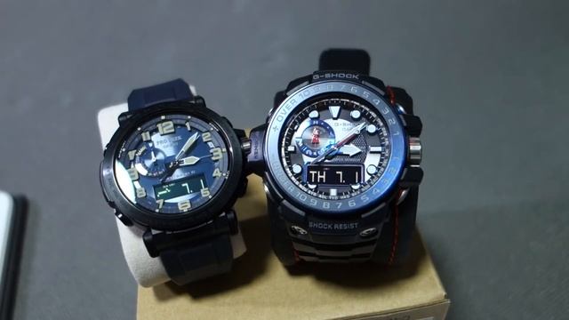 G-Shock vs ProTrek - GWN1000B vs PRW6600y - Triple sensors смотреть онлайн