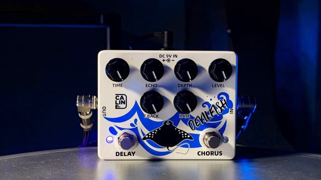 Caline DCP-03 Devilfish Chorus & Delay Guitarpedal Demo