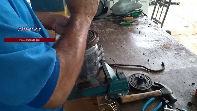 Folga da polia e espelho da embreagem compressor automotivo. Alternar curso de ar condicionado смотреть онлайн