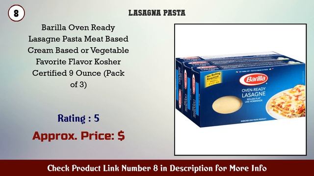 Top 10 Lasagna Pasta to buy in USA 2021 | Price & Review смотреть онлайн