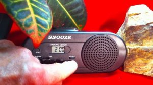 TALKING CLOCK snooze alarm
