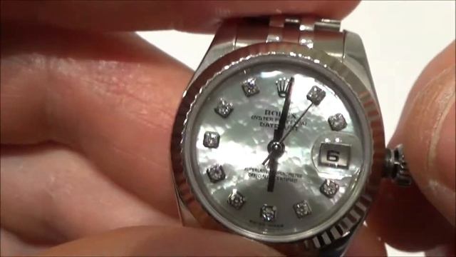 How to Change the DATE on a Rolex LADY-DATEJUST Watch смотреть онлайн