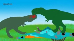 Godzilla vs Zilla and Dinosaurs cartoons battles compilation 2018 - DinoMania