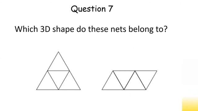 Nets Of 3D Shapes Questions with Answers - MelissaMaths смотреть онлайн