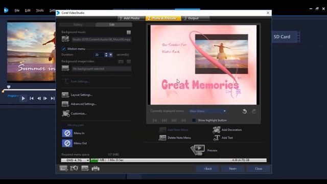 VideoStudio - Burn DVD with menus and chapters смотреть онлайн