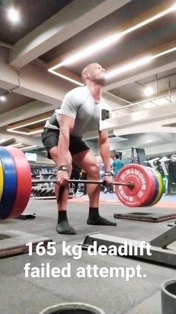 165 kg deadlift failed attempt. #fitness #gym #shorts #deadlift #powerlifting смотреть онлайн