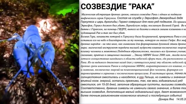 Точка летнего солнцестояния  находятся, в соз. 