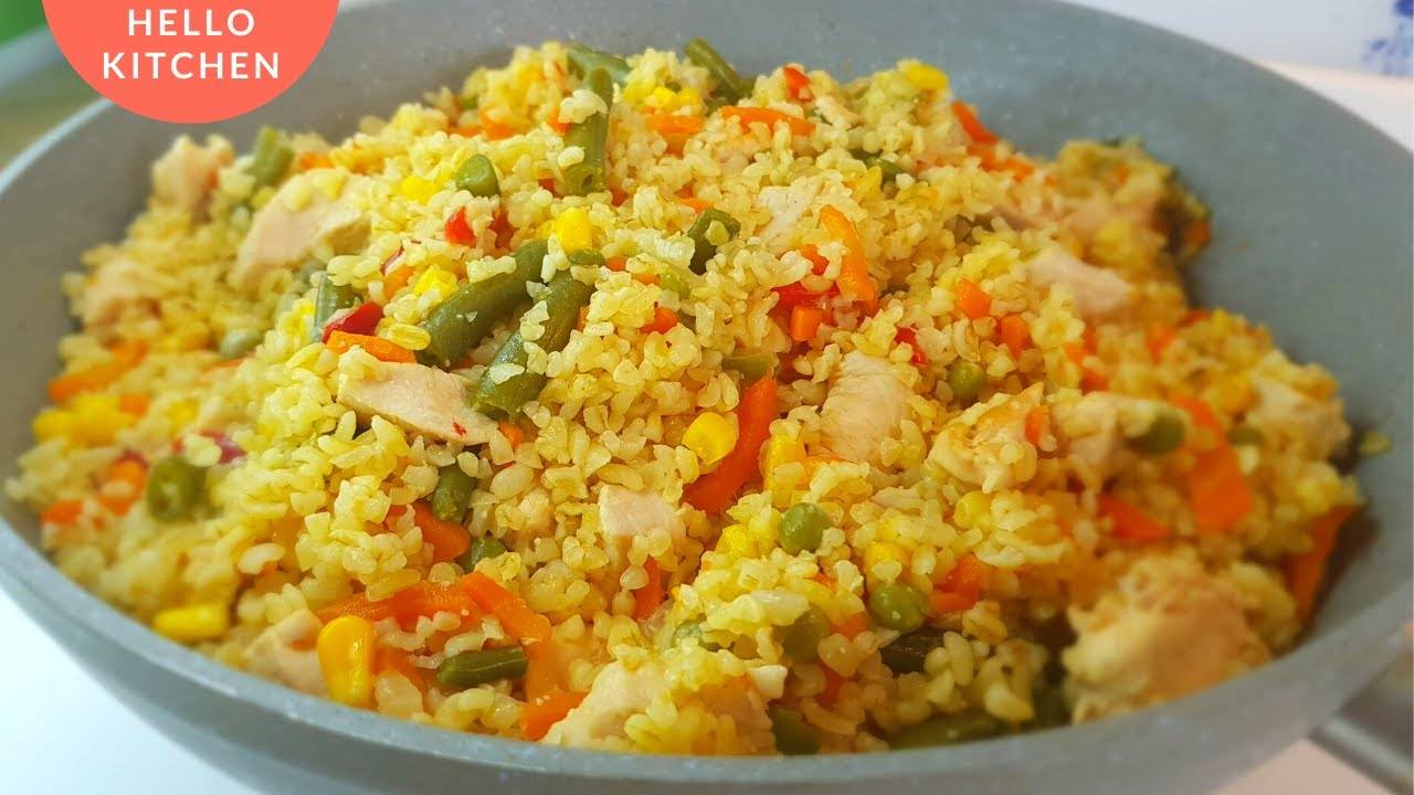 Как Готовить Булгур с Курицей и Овощами | Плов из булгура смотреть онлайн