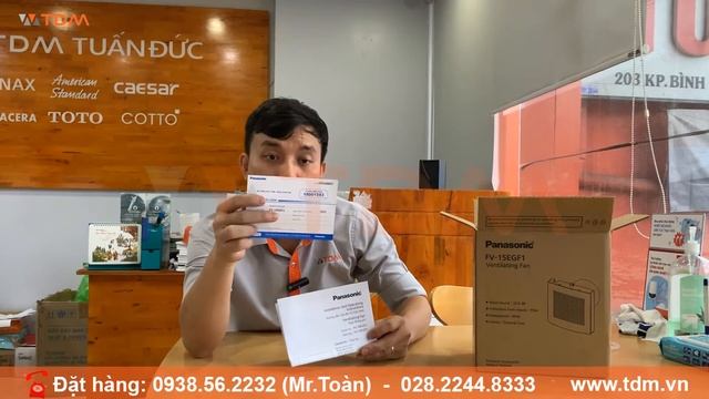 TDM.VN | Đập hộp quạt hút Panasonic FV-15EGF1 gắn tường thông gió sản xuất tại Thái Lan chính hãng смотреть онлайн