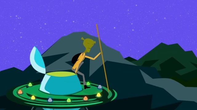 Cartoon UFO Alien | After Effects template смотреть онлайн
