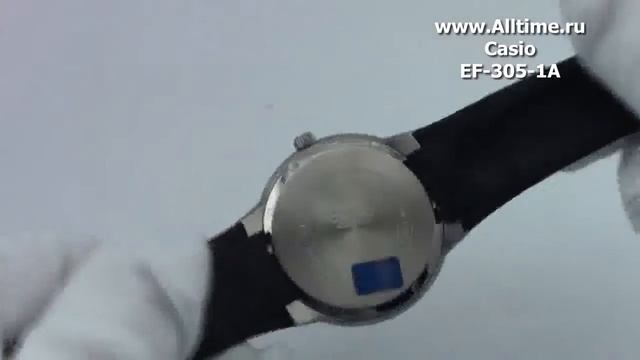 Мужские японские наручные часы Casio Edifice EF-305-1A смотреть онлайн