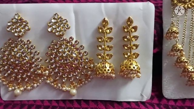Zaveri pearls light weight earrings in combo less than Rs-500/- смотреть онлайн