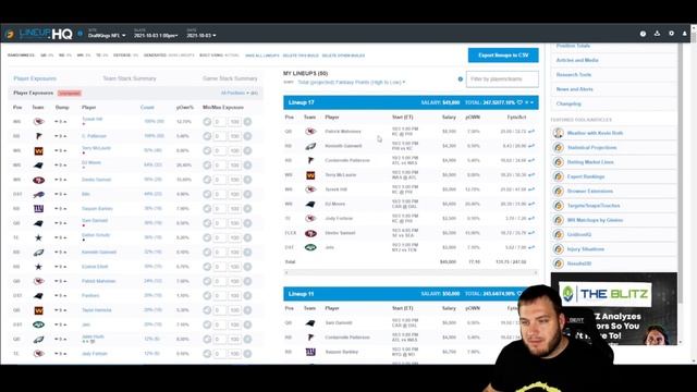TIPS TO BUILD BETTER LINEUPS: HOW NOT TO SUCK AT DFS смотреть онлайн