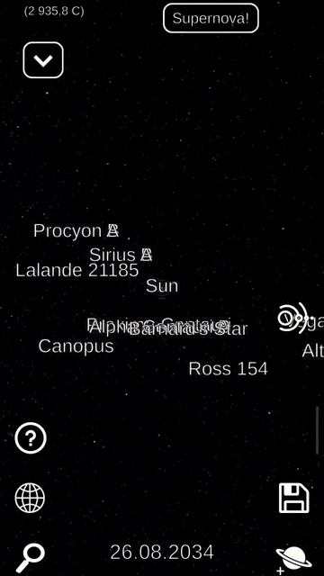 конец млечного Пути в игре Solar System Simulator